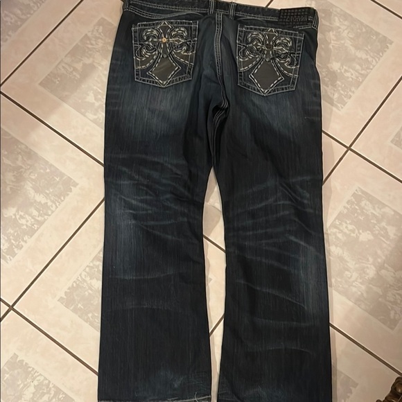Men's Affliction Distressed Jeans - Picture 3 of 4
